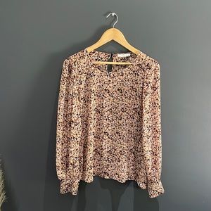 Blouse with floral print